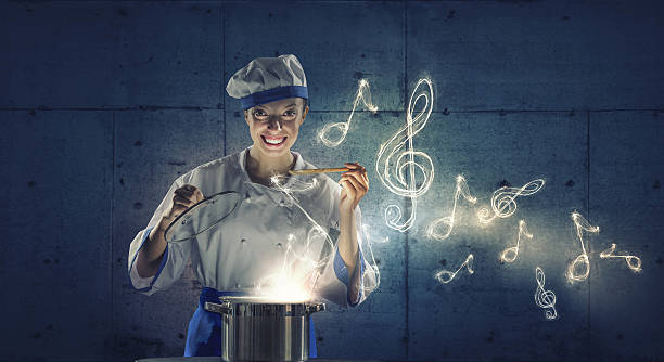 istock She is magician as cook . Mixed media 636785494