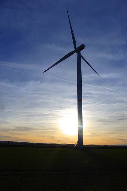 istock wind turbine in the evening 636787712