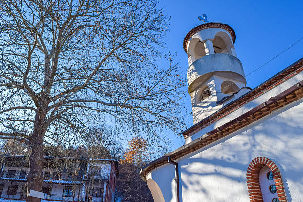 istock Saint Ilija monastery in the mountains above Strumica town 636791552