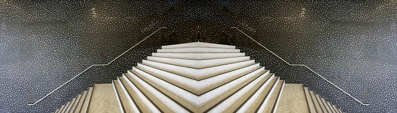 Abstract infinite stairway, mirrored