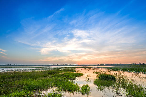 istock Huayyang reservoir at sunset 636797052