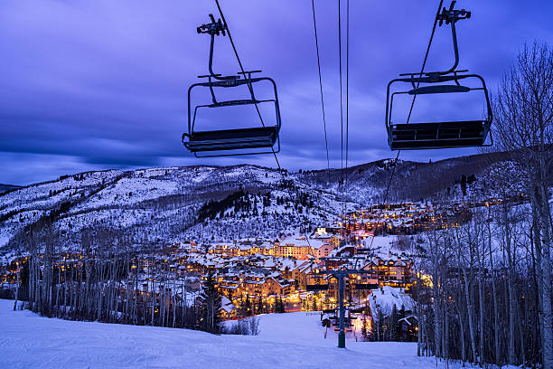 istock Beaver Creek Colorado Village at Dusk 636797228