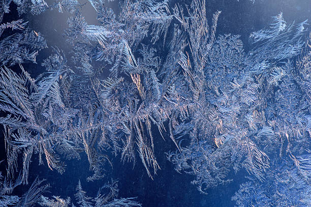 istock Hoarfrost on glass 636800790