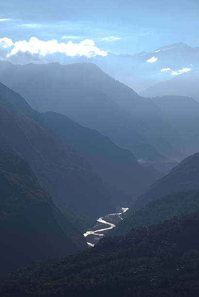 istock River Gori flowing through the deep ravines in central Himalayas 636805138