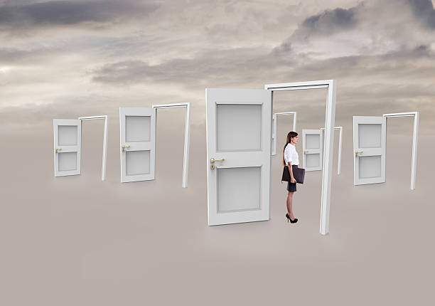istock Businesswoman looking for new opportunities 636808498