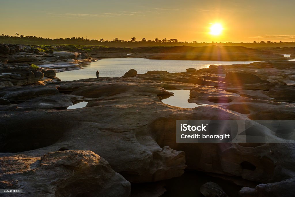 Sam Phan Bok, Ubon Ratchathani, Thailand. - Lizenzfrei Aktivitäten und Sport Stock-Foto