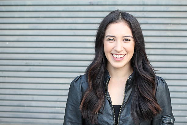 istock Perfect woman looking at camera with smile 636815446