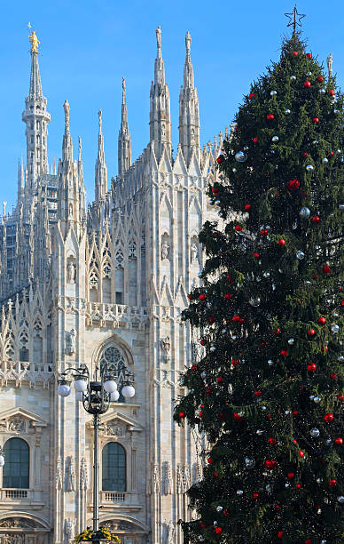 istock cathedral of milan in italy and tree 636815702
