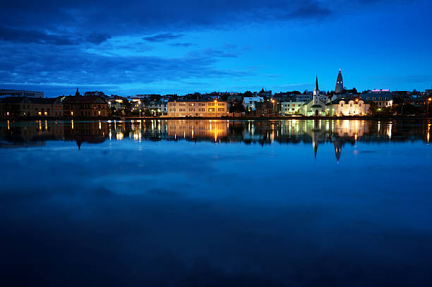 istock sunset in Reykjavik, Iceland 636816998