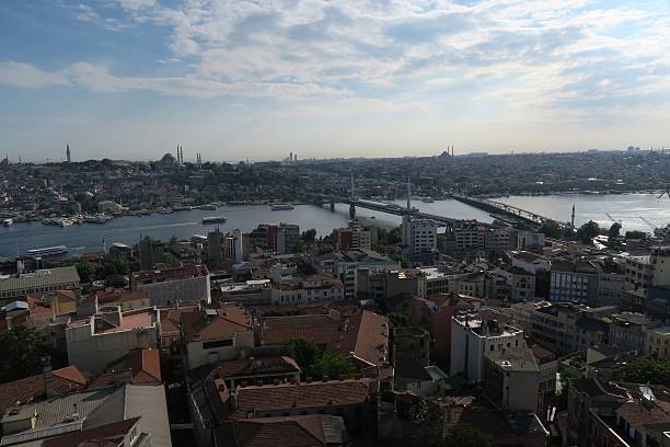 istock Panoramic View at the Golden Horn in Istanbul, Turkey 636817824