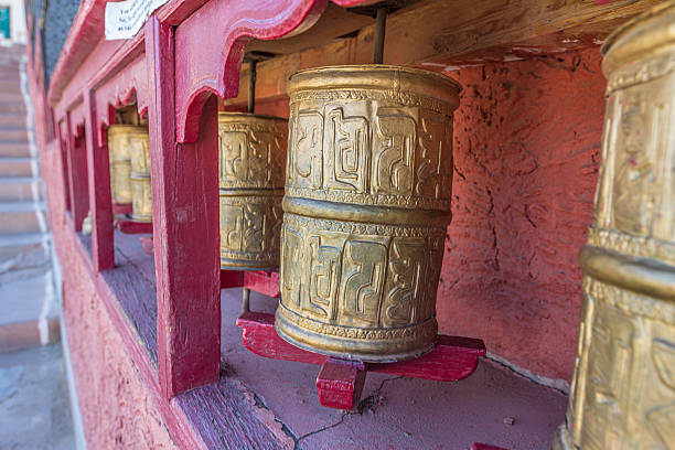istock Prayer wheel in Himalayas 636820202