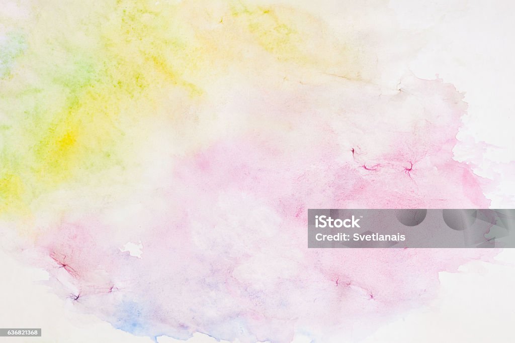 Texture de papier de fond clair dans des nuances douces de couleurs printanières - Photo de Fond aquarelle libre de droits