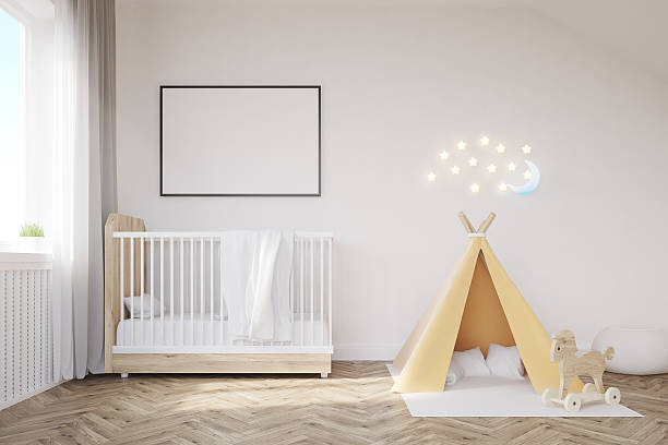 istock Baby room with a moon 636822372