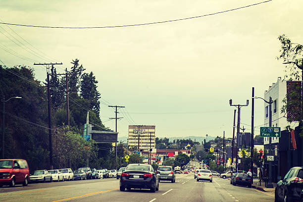 istock Traffic in downtown Los Angeles 636828334