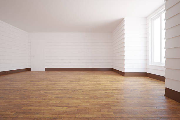 istock Unfurnished white room 636833840