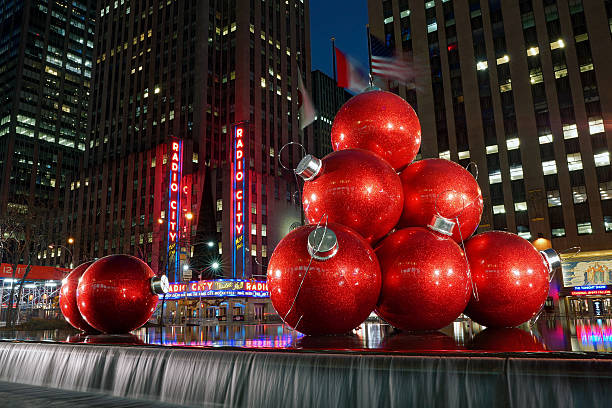 Christmas at Rockefeller Center stock photo