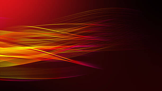 istock Light Trails Colorful Ribbon Particles 636844096