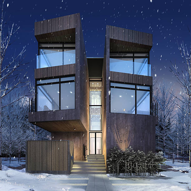 istock 3D illustration of a villa outdoor 636844210