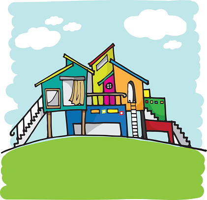 Building Rectangle Cartoon Building Cartoon Vector Character Stock Illustration - Download Image ...