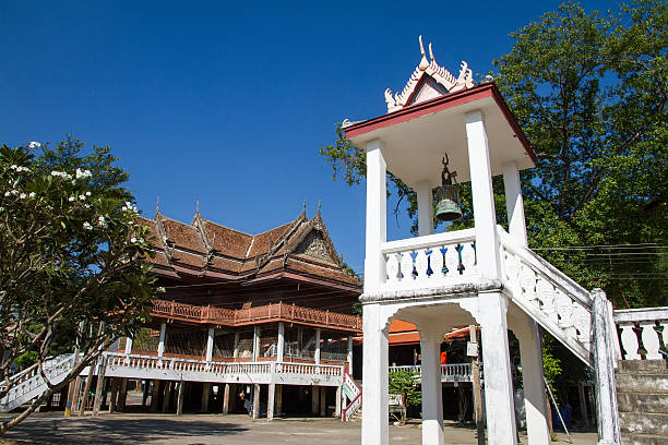 istock Wat Uposatharam Temple at noon under blue sky 636846954