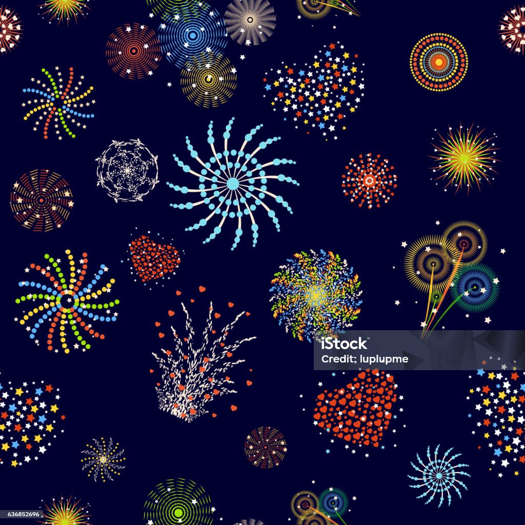 Firework Shape Vector Fireworks Vector Set Stock Illustration - Download Image Now ...