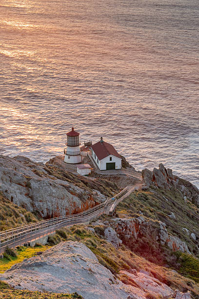 Point Reyes Lighthouse, Sunset. Point Reyes National Seashore, North California.