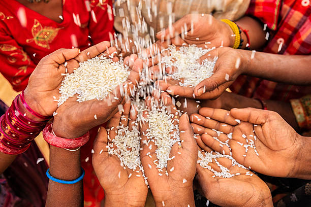 pobres indian crianças para pedir comida, índia - indian falls - fotografias e filmes do acervo