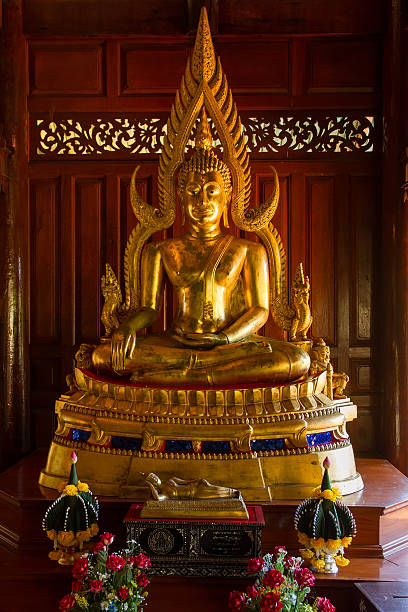 istock Golden Buddha in Wat Uposatharam 636855982