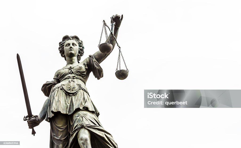 Lady Justice with textspace Lady Justice Stock Photo