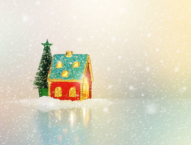 istock Christmas festive light in house 636868632
