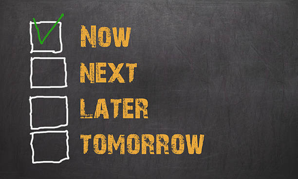 istock Do it now - business concept on blackboard 636874350