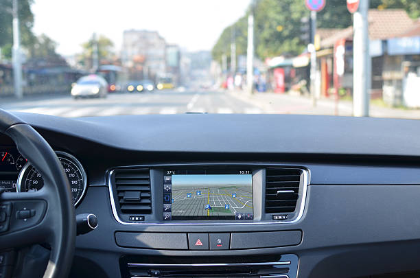 vista de um carro - car vehicle interior inside of dashboard - fotografias e filmes do acervo