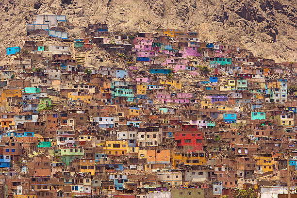Favelas of Lima Peru Favelas of Lima Peru lima stock pictures, royalty-free photos & images