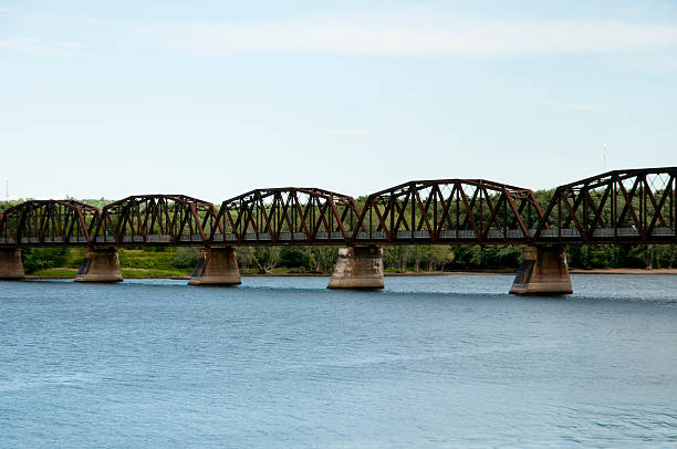 istock Bill Thorpe Walking Bridge - Fredericton - Canada 636879746