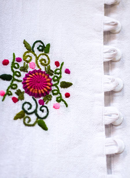 Colorful Vintage Embroidered Mexican Blouse