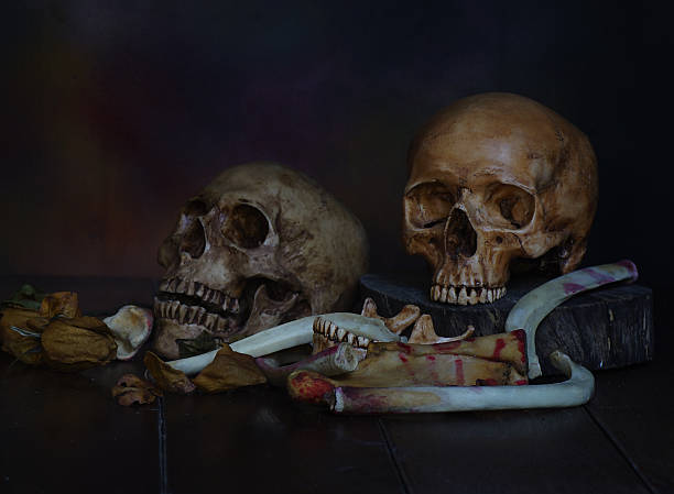 istock still life of pair of skull and bone 636884798