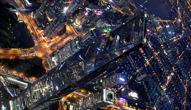 istock Shanghai cityscape, viewed from Shanghai Tower observation deck 636885234