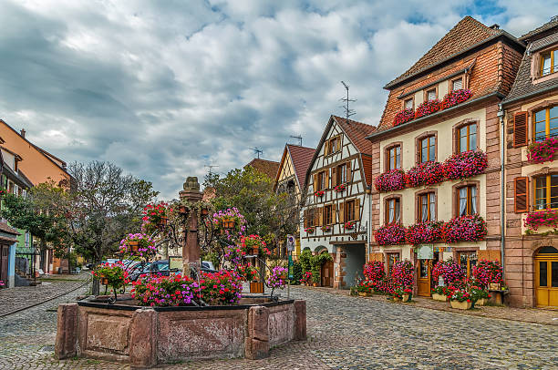 istock Square in Bergheim, Alsace, France 636886072
