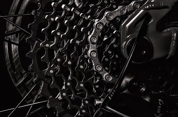 Photo of Mountain Bike Chain Cassette Close-Up