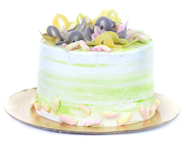 istock beautiful cake homemade, isolated on white 636887934