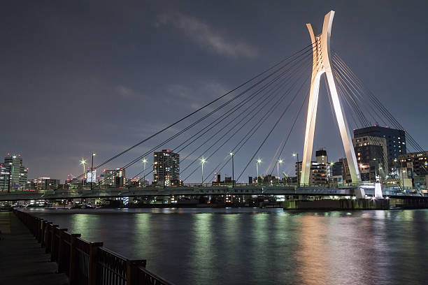 istock Japan Night view of the bridge 636889066