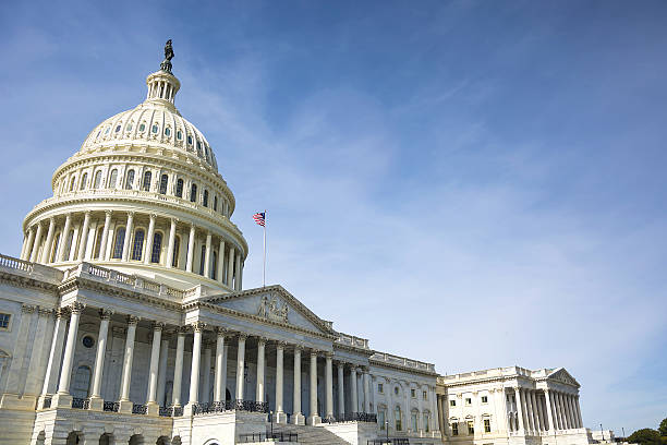 edificio del capitolio de washington - capitol building usa capitol hill built structure fotografías e imágenes de stock