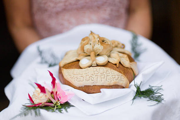 istock Traditional polish wedding bread detail 636890018