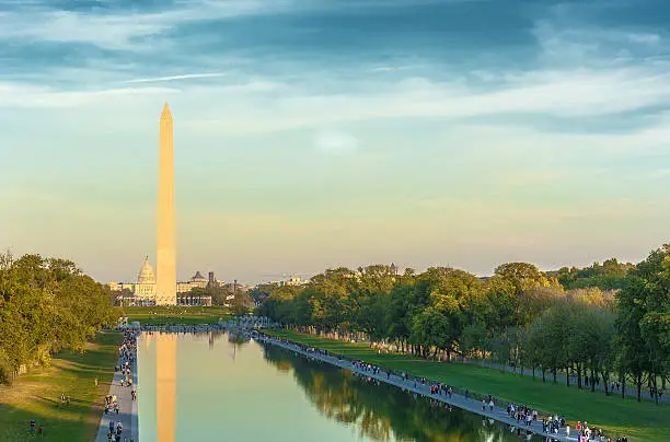 Photo of Washington Monument and Reflecting Pool,