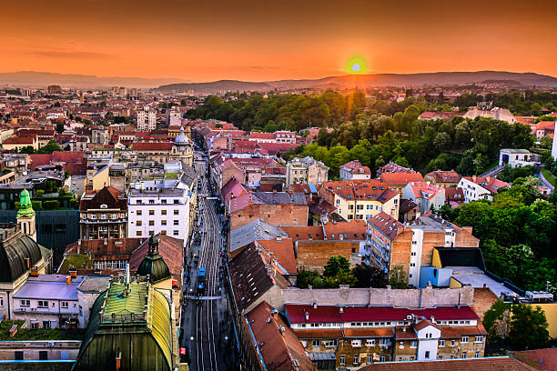 istock Zagreb aerial downtown cityscape. 636891218