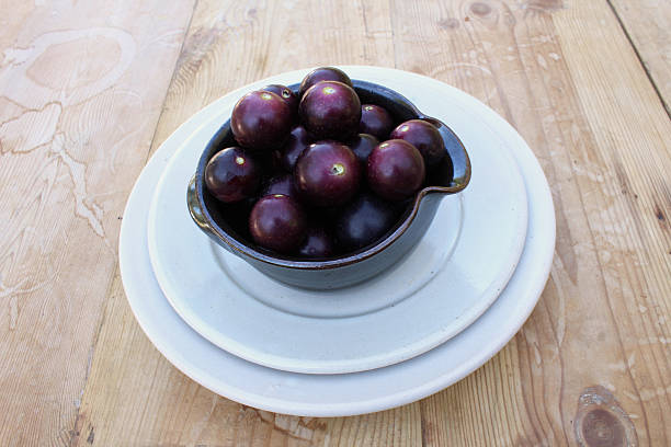 Black muscadine scuppernong grapes
