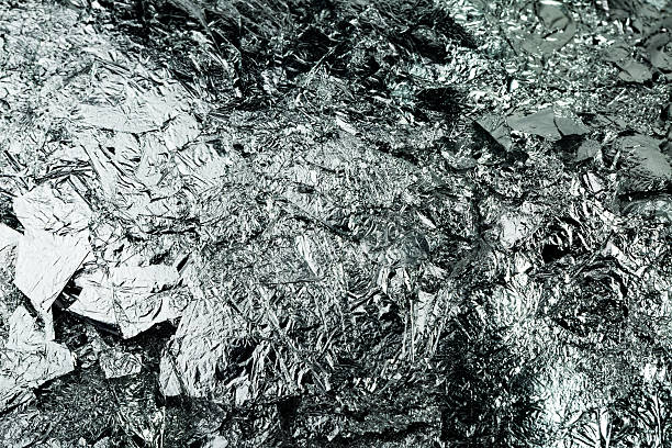 シルバー テクスチャ パターンの背景 - チタニウム ストックフォトと画像