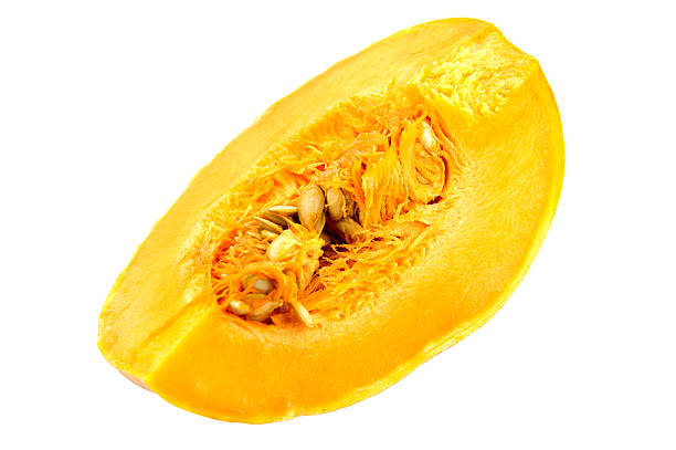 istock Fresh orange pumpkin isolated on white background. 636895762