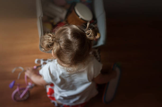 Cassetto bambino e giocattolo - foto stock