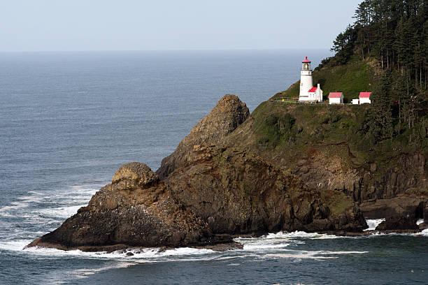 istock Heceta Head Oregon Coast Lighthouse Nautical Beacon USA 636896880